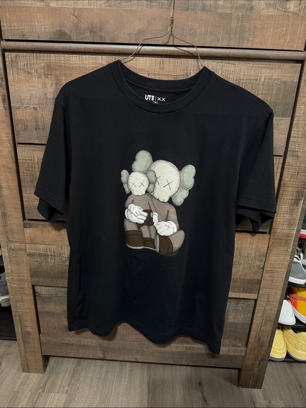 Uniqlo x KAWS Black Short Sleeve Tee with Graphic